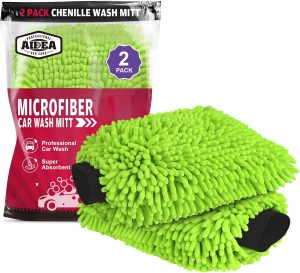 AIDEA Car Wash Mitt Microfiber, 2PK...