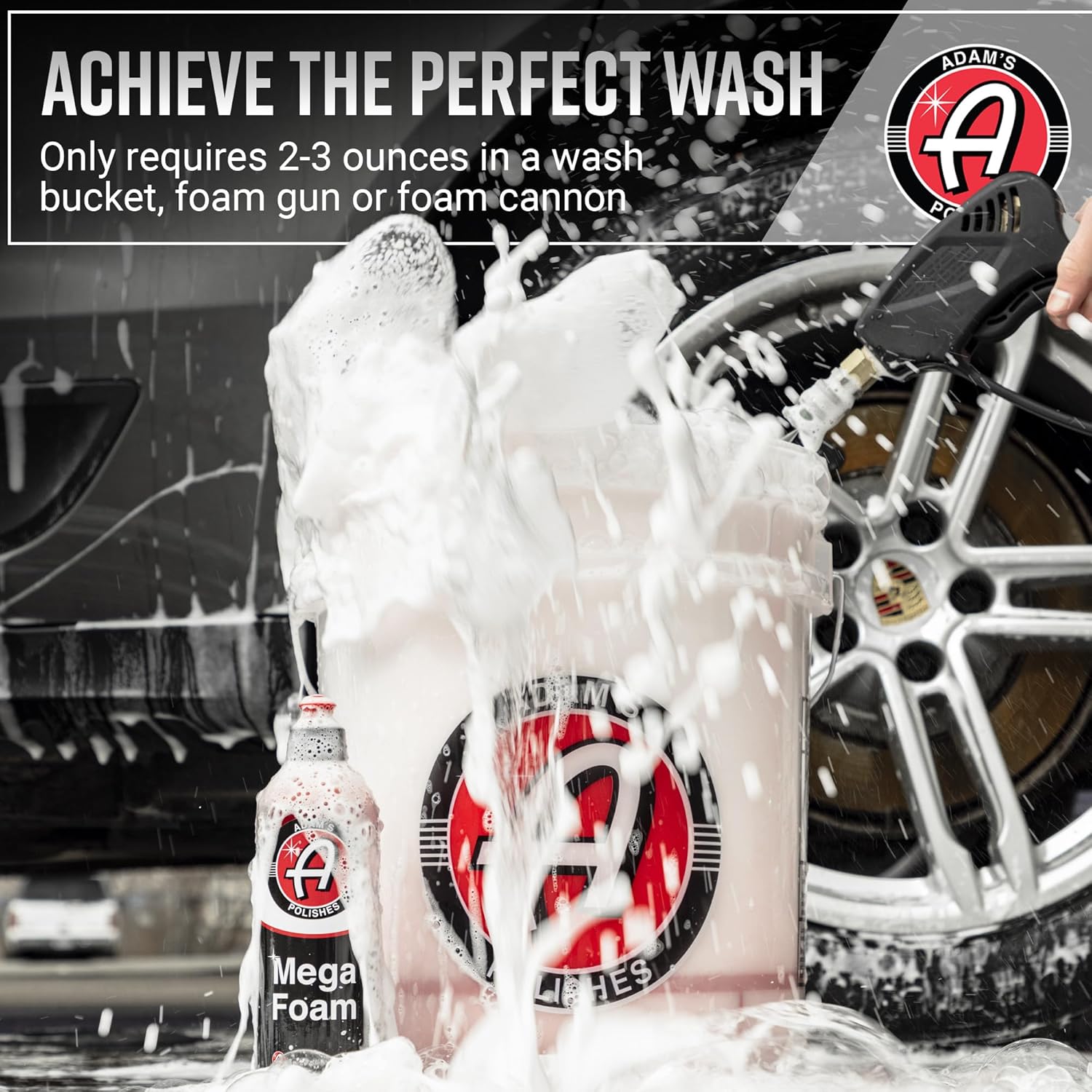 Adam’s Mega Foam Car Wash Soap (Gallon) – pH Neutral, Ultra Concentrated for Foam Cannon, Foaming Spray Gun, or Bucket – Safe for Wax, Sealants & Ceramic Coating – High Suds Car Cleaner - Image 6
