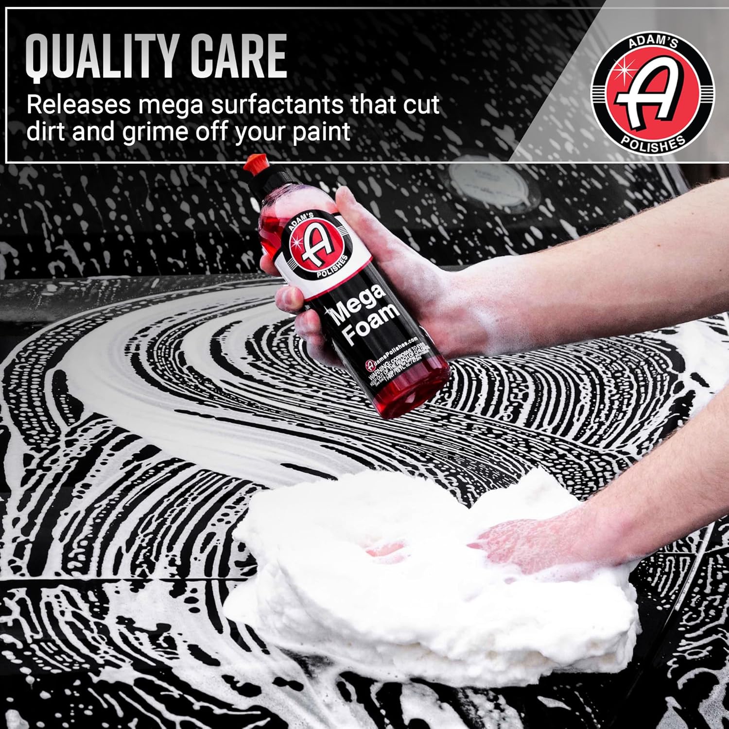 Adam’s Mega Foam Car Wash Soap (Gallon) – pH Neutral, Ultra Concentrated for Foam Cannon, Foaming Spray Gun, or Bucket – Safe for Wax, Sealants & Ceramic Coating – High Suds Car Cleaner - Image 7