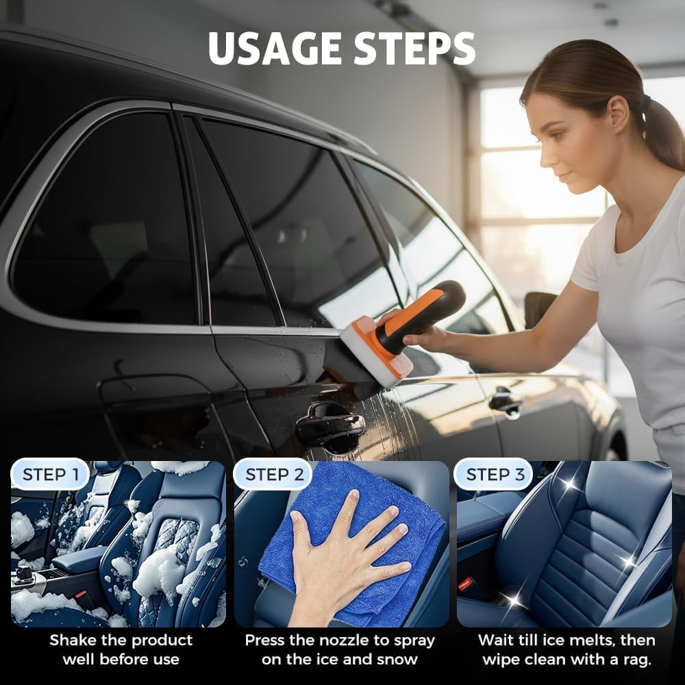 Glass Emulsion Cleaner, 2026 New Oil Film Remover for Car Windshields and Windows, Handheld Automotive Glass Cleaner for Oil Residue and Improves Visibility (3) - Image 4