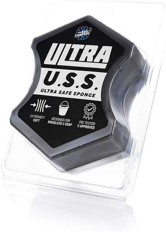 The Rag Company - Ultra Safe Sponge - Latest Foam Technology Safe for All Types of Paint and Wheel Finishes - Easy-to-Hold Ergonomic Grip for Wash Bucket and Rinseless Washing - Dark Grey - Image 4