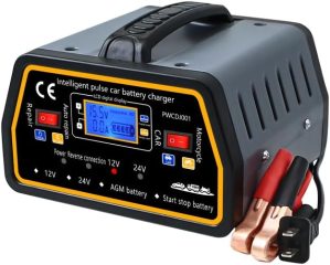 Smart 12V/24V Car Battery Charger a...