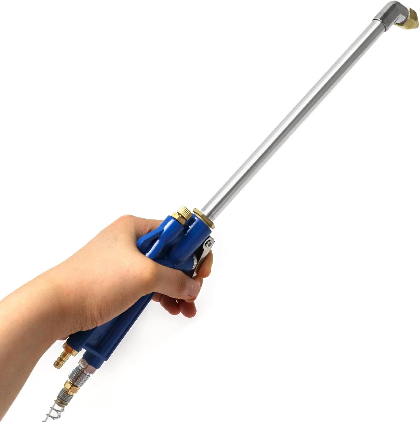 QWORK 2 Set Air Blow Gun Pneumatic Engine Cleaning Gun with 4Ft Hose, Cleaning Degreaser Sprayer Tool - Image 8