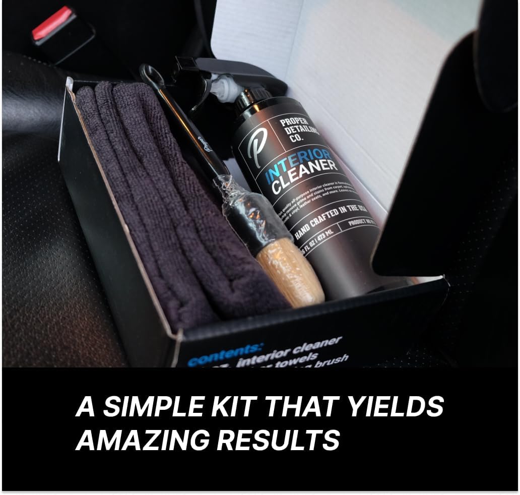 Interior Car Cleaning Kit - Professional Auto Detailing Supplies with Brush for Complete Vehicle Interior Detailing - Car Interior Cleaner Kit for Deep Cleaning. Car Detailing Interior Detailing Kit. - Image 2