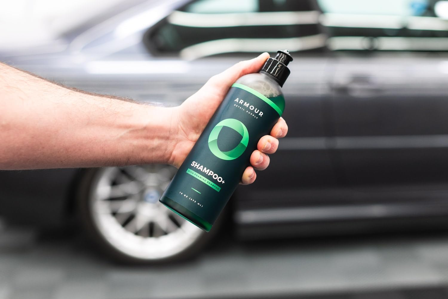 Armour Detail Supply Shampoo+ High-Foaming pH Neutral Shampoo, Professional Automotive Cleaning, Compatible with Foam Cannons or Bucket Washes - 16oz Bottle - Image 3