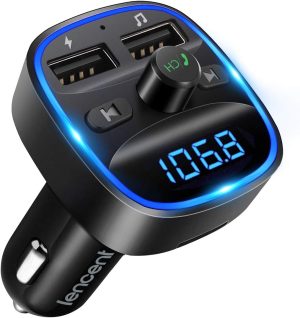 LENCENT FM Transmitter, Bluetooth F...
