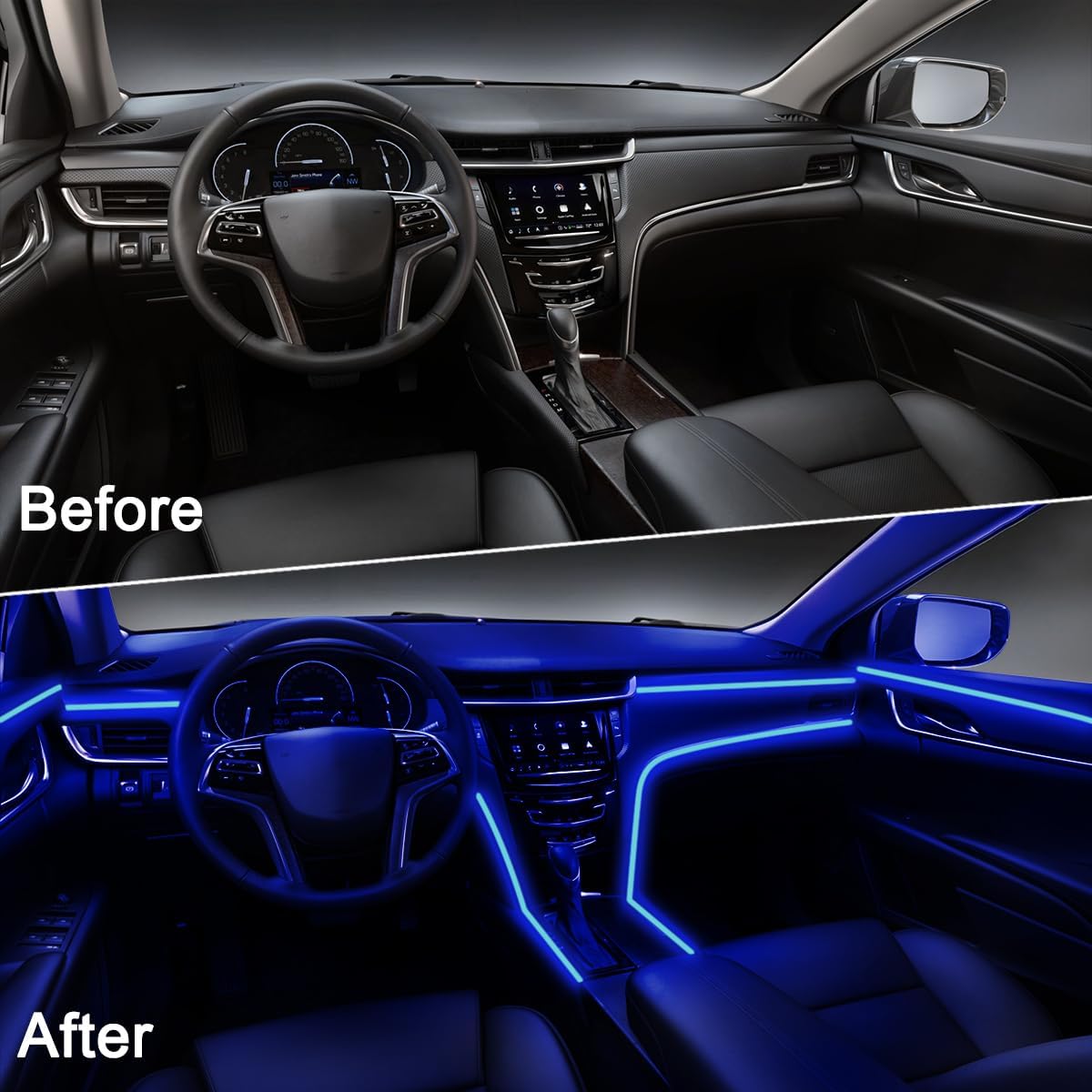 Interior Car Lights with Wireless APP and Remote Control, 5 in 1 RGB Ambient Lighting Kit with 236 inches Fiber Optic, 16 Million Colors Car Neon Strip with Music Mode - Image 8