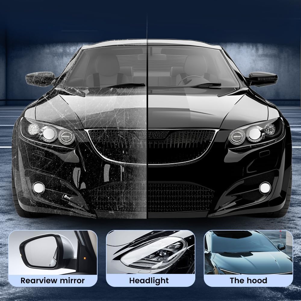 Glass Emulsion Cleaner, 2026 New Oil Film Remover for Car Windshields and Windows, Handheld Automotive Glass Cleaner for Oil Residue and Improves Visibility (1) - Image 3