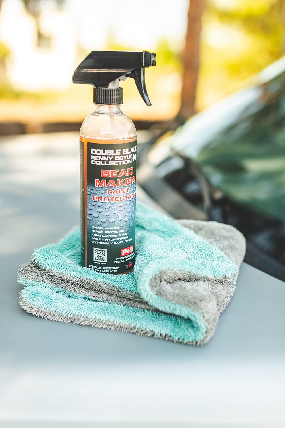 The Rag Company, The Liquid8r, Absorbent 70/30 Blend Microfiber Drying Towel for Cars, Trucks, and SUVs, Safe for Detailing, Scratch-Free, Twist Loop, 1100 GSM, 16x16 Inches, Aqua Blue/Grey, 2-Pack - Image 3
