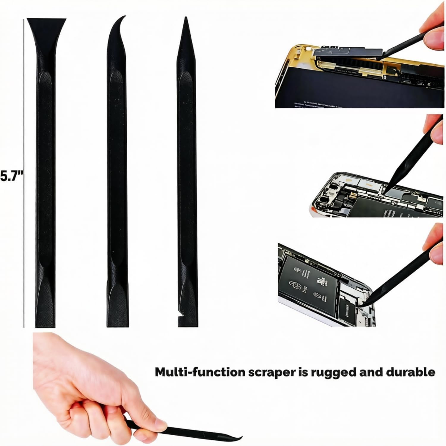 Plastic Scraper Multi-Purpose Scraper Non-Scratch Cleaning Tool Car Detailing kit,Easy to Clean Small and Narrow Spaces and Gaps, Perfect to Remove Labels, Dirt, Cleaning Car Interior Details - Image 7