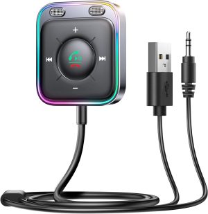 JOYROOM Bluetooth 6.0 AUX Car Adapt...
