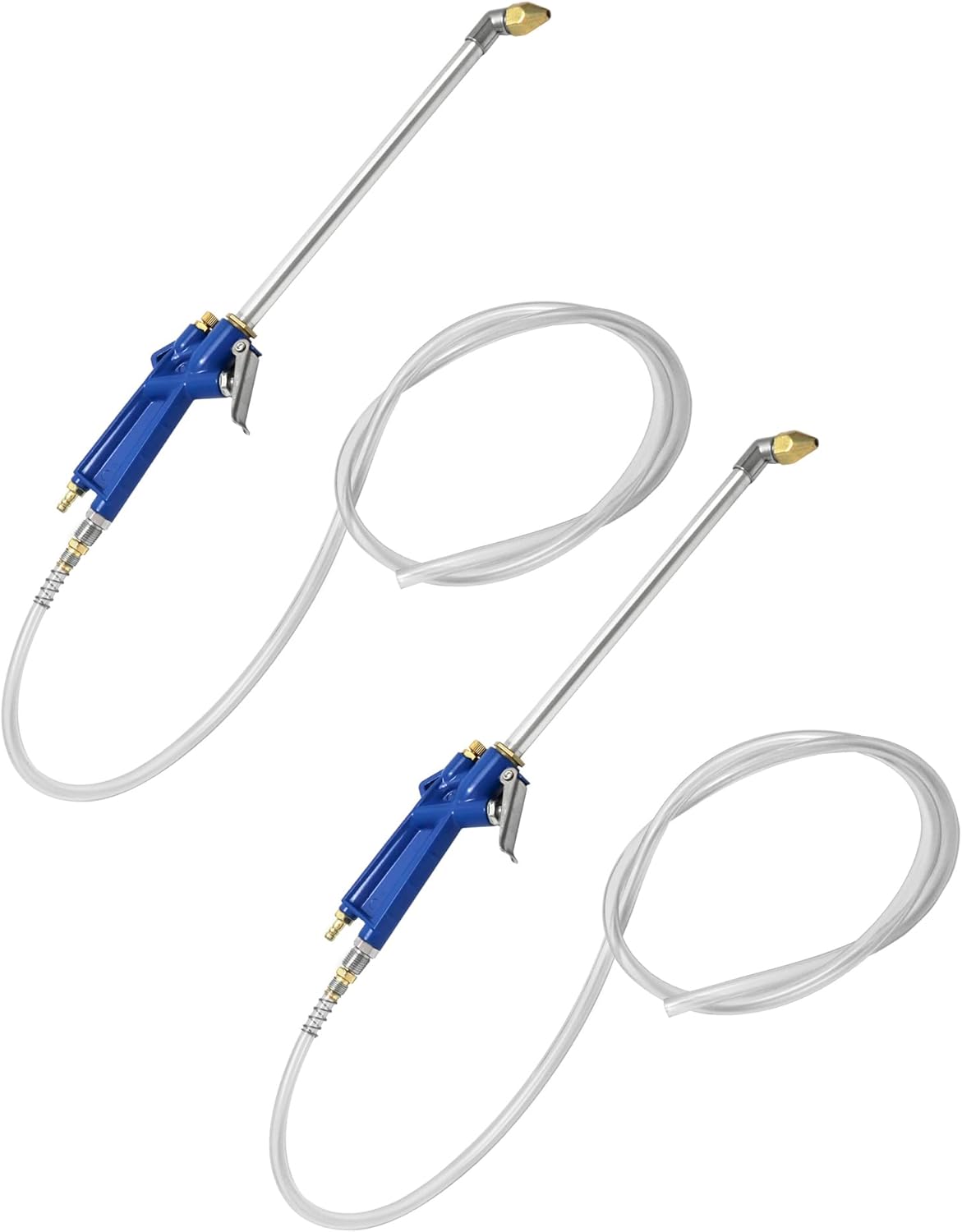 QWORK 2 Set Air Blow Gun Pneumatic Engine Cleaning Gun with 4Ft Hose, Cleaning Degreaser Sprayer Tool - Image 7
