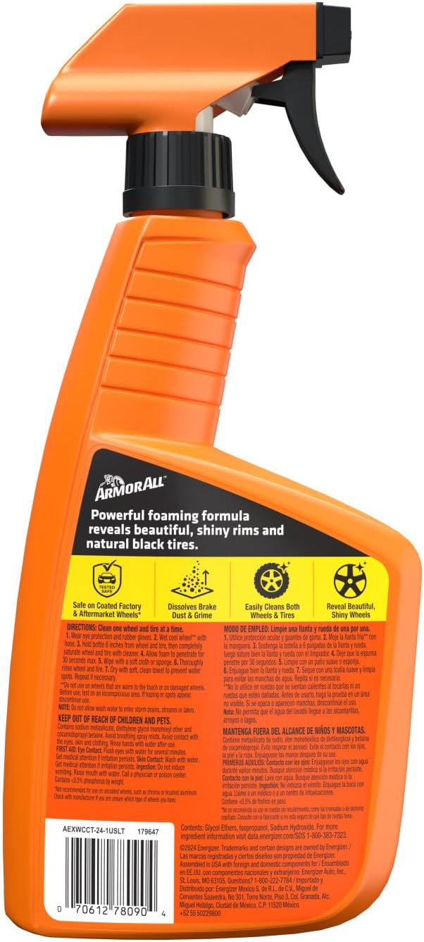 Armor All Extreme Wheel and Tire Cleaner , Car Wheel Cleaner Spray, 24 Fl Oz - Image 6