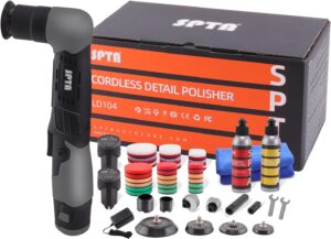 SPTA Cordless Mini Car Polisher 12V...