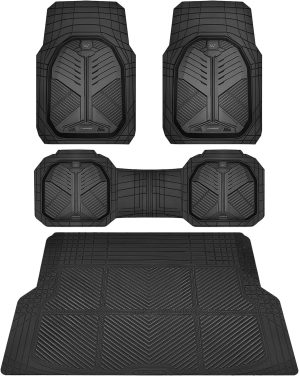 CAR PASS Heavy Duty Rubber Car Mats...