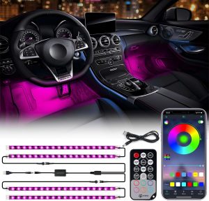 Xprite RGB LED Car Interior Bluetoo...