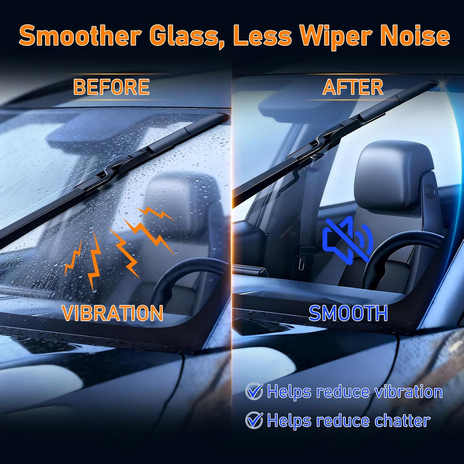 Glass Emulsion Cleaner, Car Oil Film Remover, Windshield Oil Film Remover for Car Windows, Auto Glass Cleaner, Improves Windshield Clarity for Safe Driving, Crystal Clear View(1PCS) - Image 6