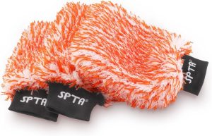SPTA Microfiber Car Wash Mitt, 3Pcs...