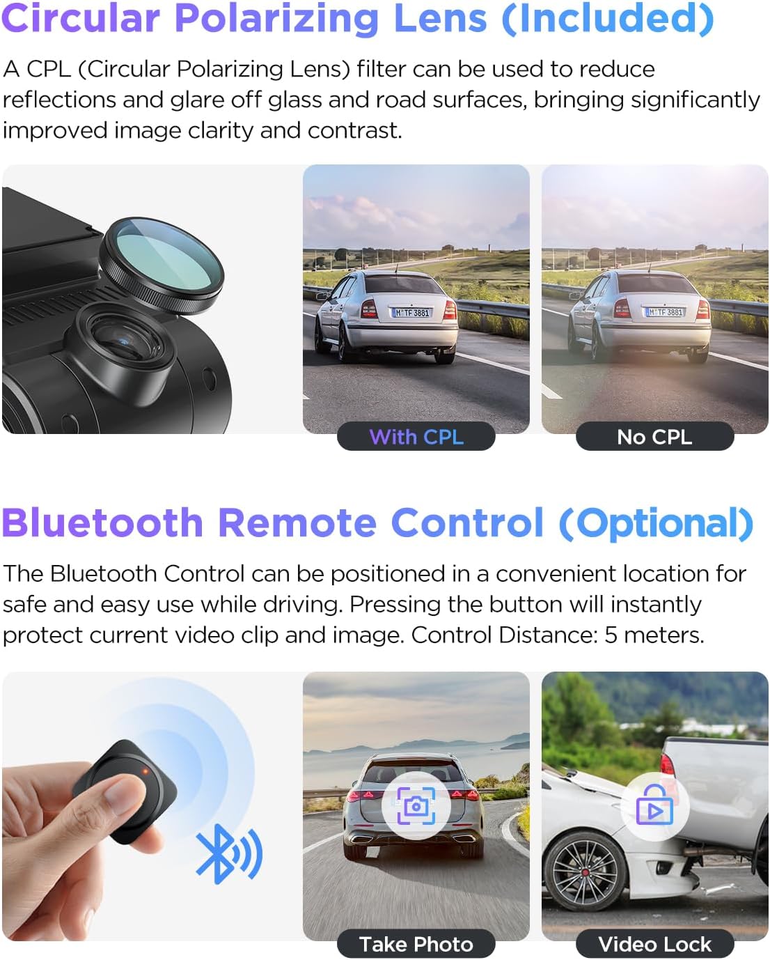 VIOFO A229 Pro 4K HDR Dash Cam, Dual STARVIS 2 IMX678 IMX675, 4K+2K Front and Rear Car Camera, 2 Channel with HDR, Voice Control, 5GHz WiFi GPS, Night Vision 2.0, 24H Parking Mode - Image 7