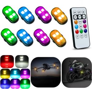 8PCS Flashlight, 8 Colors Waterproo...