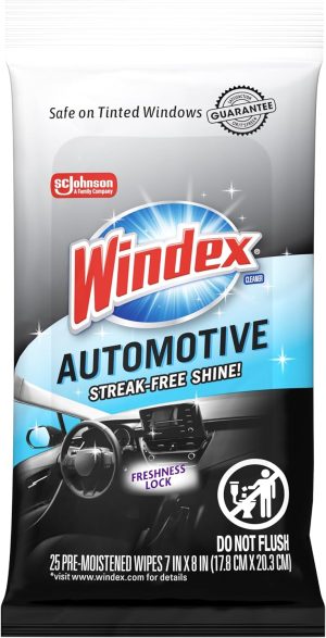 Windex Auto Wipes for Car Windows, ...