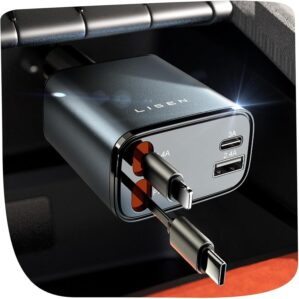 LISEN Retractable Car Charger, Gift...