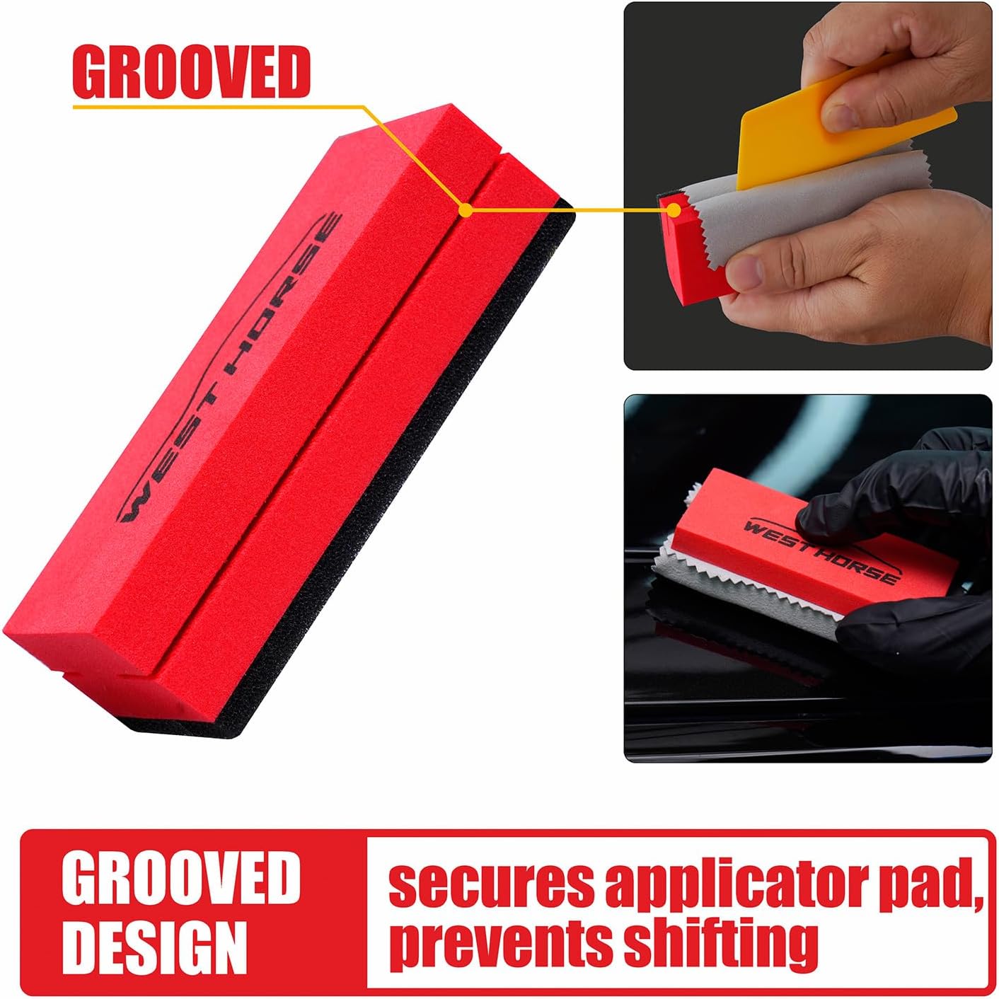 6PCS Ceramic Coating Applicator Sponge Blocks + 12PCS Suede Cloth – Premium Car Detailing Kit for Paint Protection, Wax & Nano Coating Application - Image 4