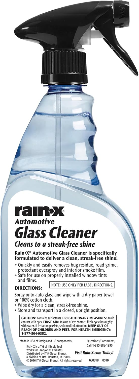 Rain-X RainX 630018 Glass Cleaner, Concentrated Streak-Free Formula for Car Windows, Windshield & Mirrors, Removes Bug Residue, Road Grime & Smoke Film - 23 Fl Oz - Image 2