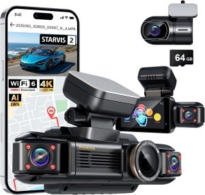 N300Pro 4K 4 Channel Dash Cam Front...