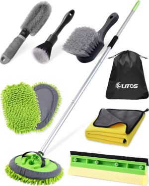 8Pcs Car Wash Kit, 62’’ Car Was...