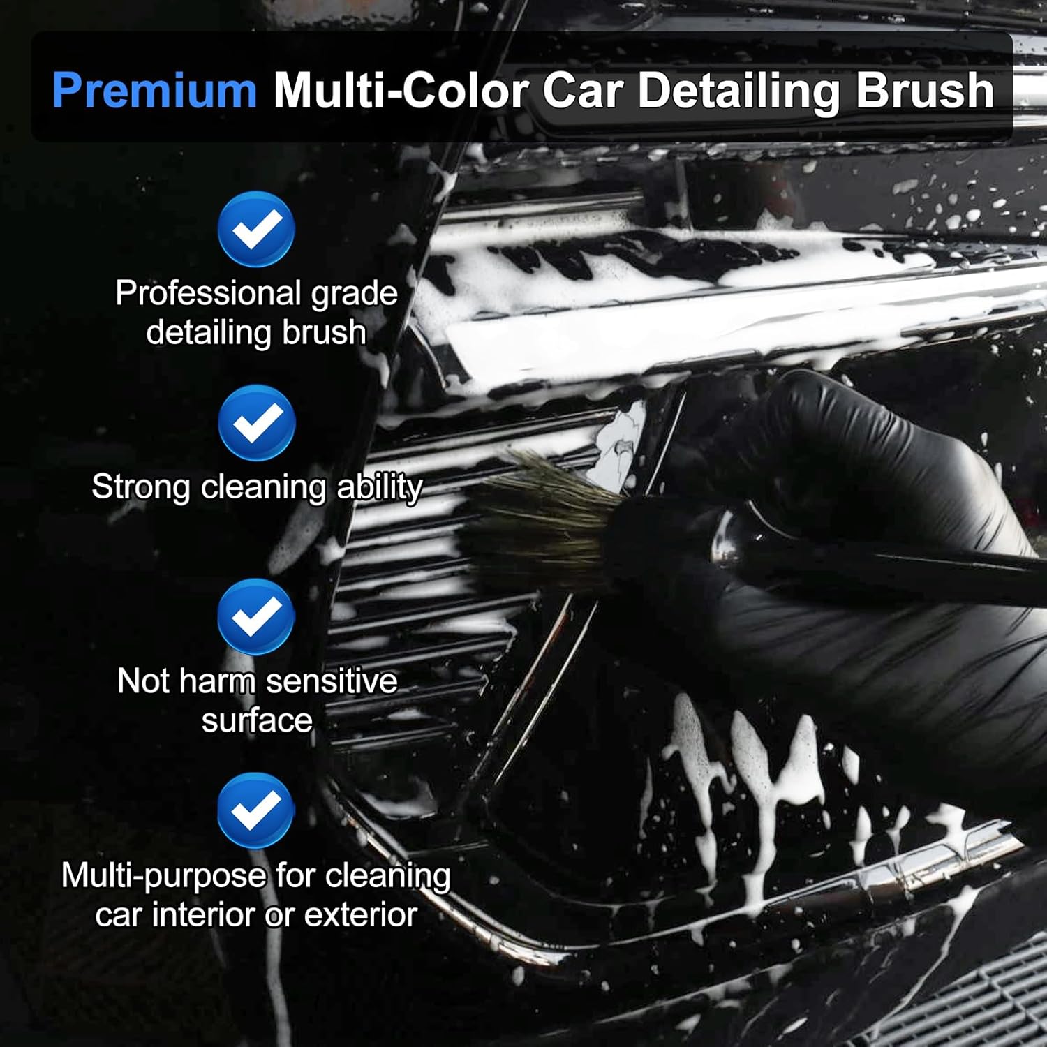 10PCS Car Detailing Cleaning Kit Interior Cleaner, Car Detailing Brushes, Car Duster, Car Cleaning Gel, Microfiber Cleaning Cloth, Car Accessories Essentials Supplies Tools for Auto,Truck, Interior - Image 7