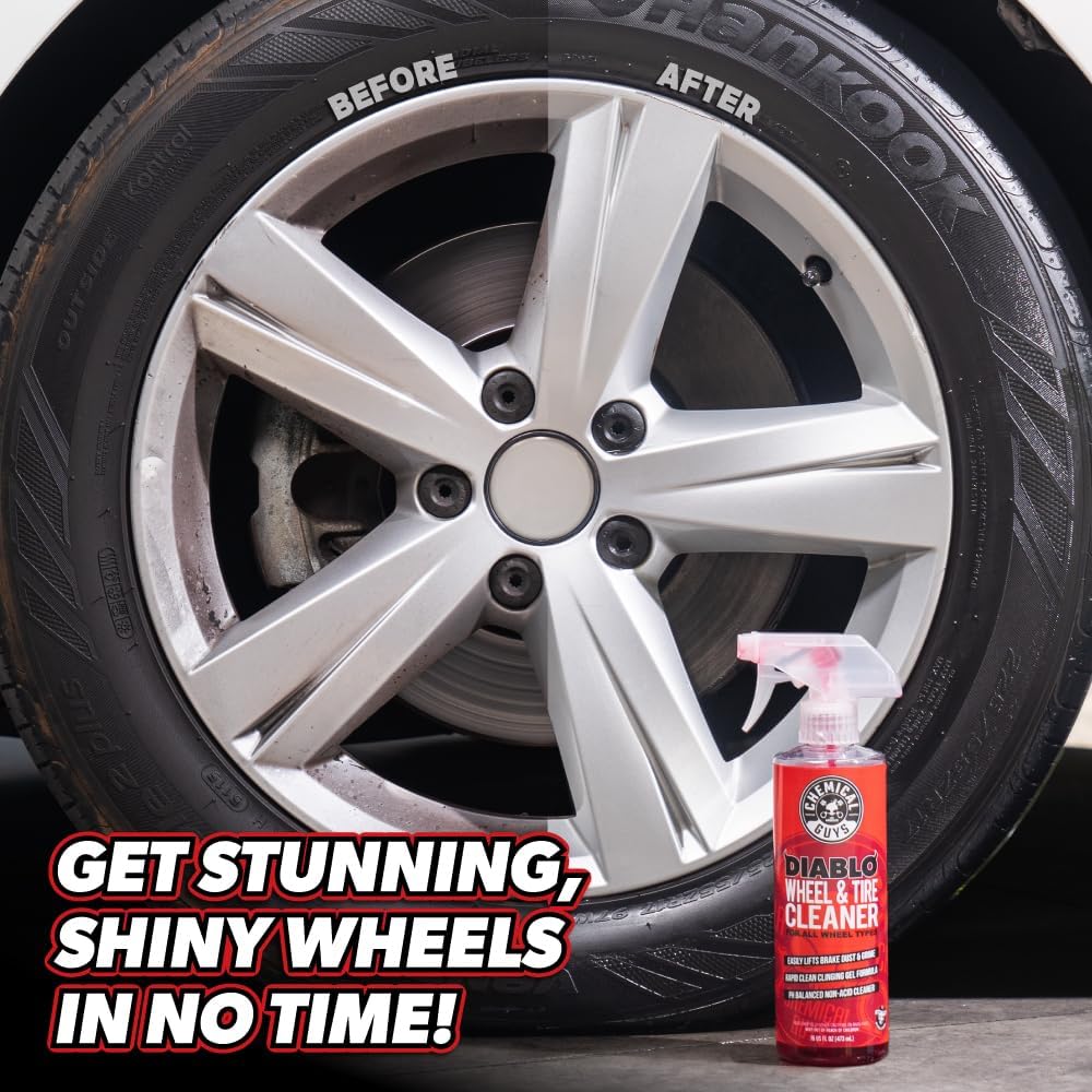 Chemical Guys Car Detailing Kit, Car Cleaning Kit with Total Interior Cleaner & Protectant, Sprayable Wheel Cleaner, Car Wash Soap, Bucket, Brushes, and Detailing Accessories - 17 Piece Wash Kit - Image 9
