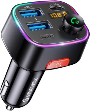 Syncwire Bluetooth 5.4 FM Transmitt...
