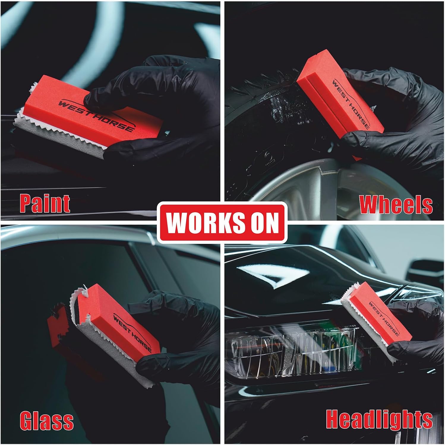 6PCS Ceramic Coating Applicator Sponge Blocks + 12PCS Suede Cloth – Premium Car Detailing Kit for Paint Protection, Wax & Nano Coating Application - Image 6