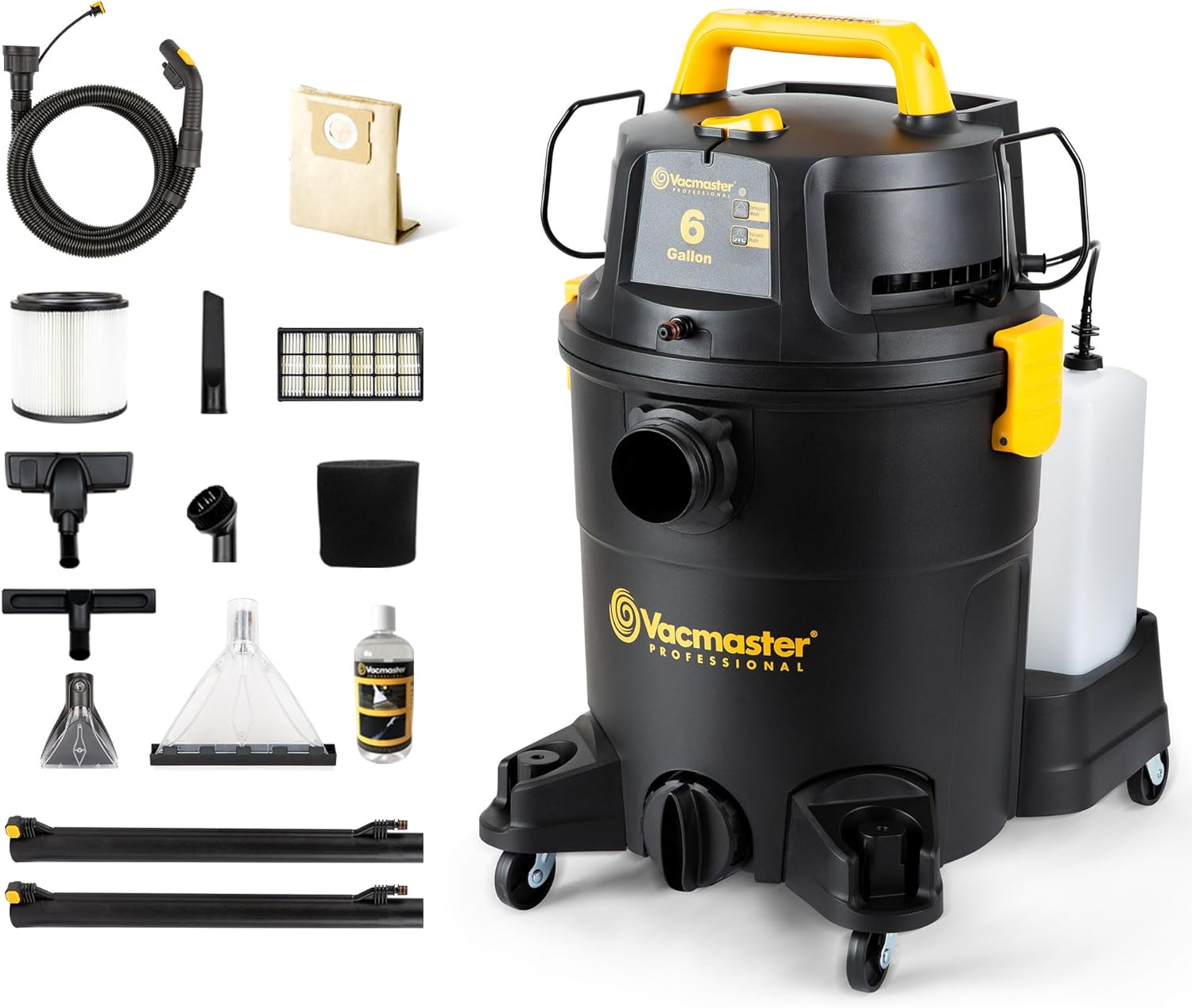 Vacmaster VK609PFR 0201 6 Gallon 5.5 Peak HP 3-in-1 Wet/Dry/Upholstery Shampoo Vacuum Cleaner - Image 2