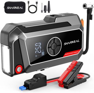 Sharmeal Jump Starter with Air Comp...
