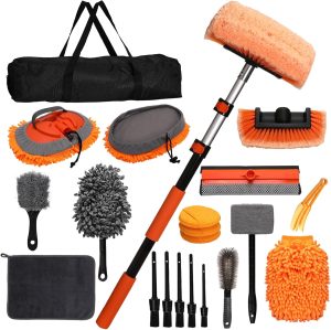 21Pcs Car Wash Kit with 60″ H...
