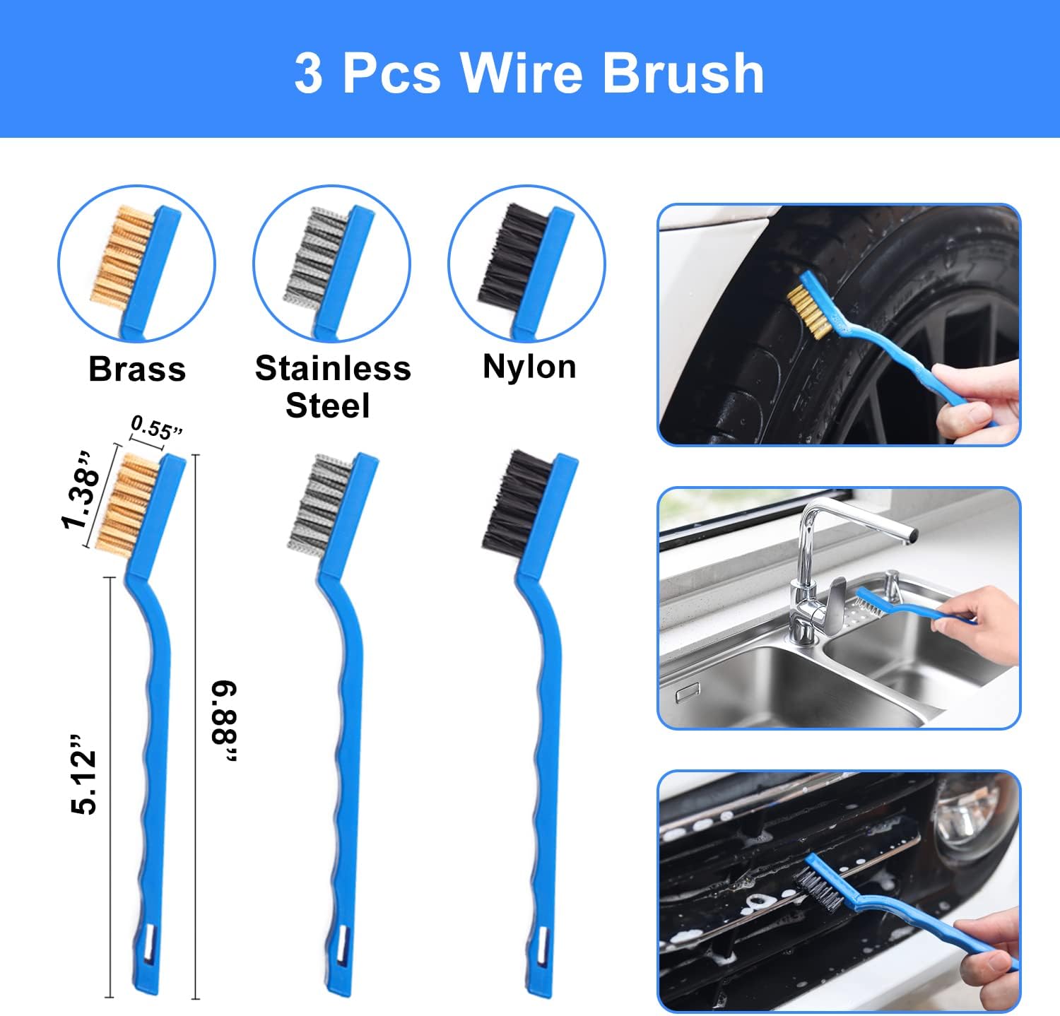 26Pcs Car Detailing Brush Set, Car Detailing Kit, Car Detailing Brushes, Car Cleaning Kit, Car Windshield Cleaning Tool, Professional Car Care kit - Car Wash Brush kit for Interior Exterior Wheels - Image 5