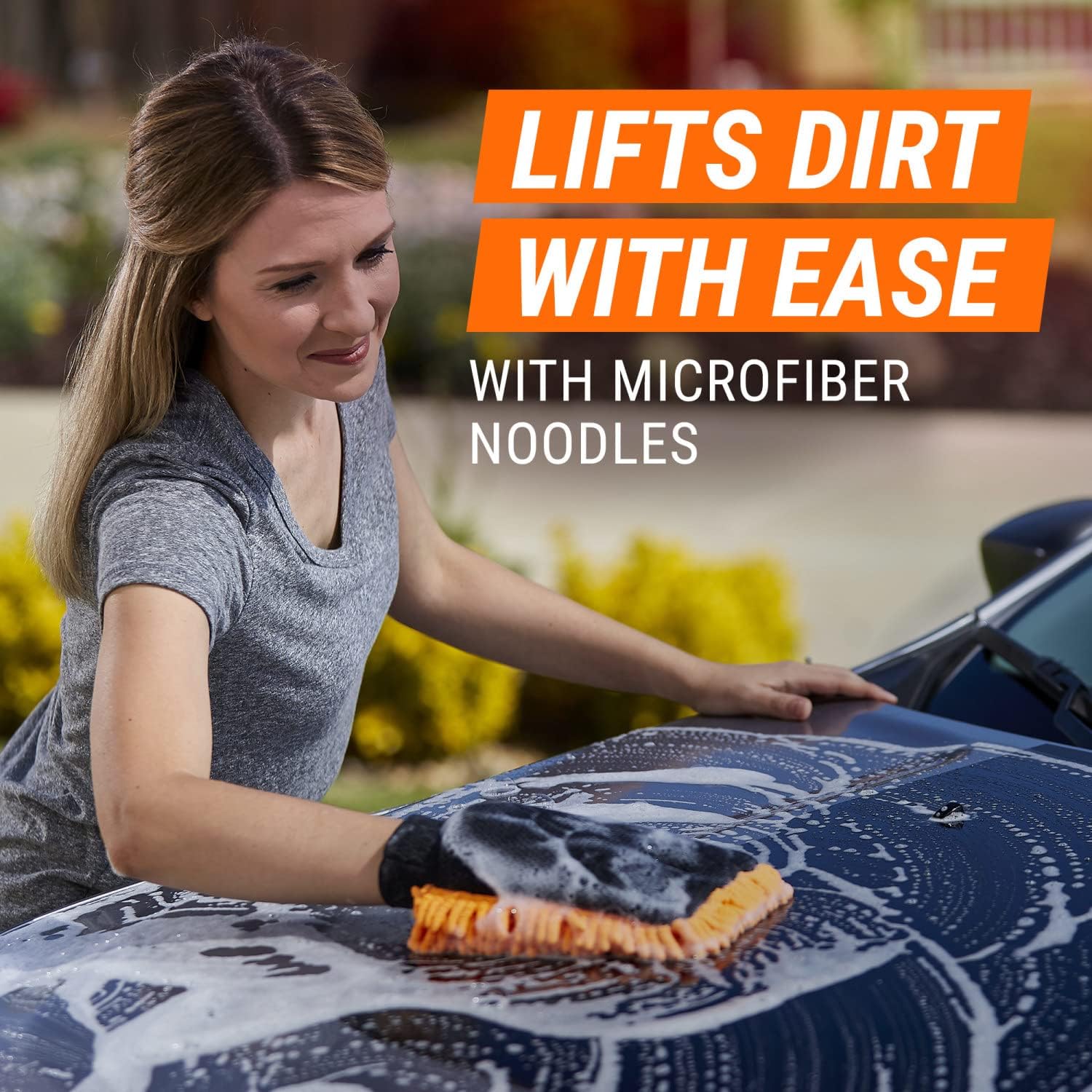 Armor All Microfiber Car Wash Mitt, Car Wash Glove for Clean Cars, Trucks, Motorcycles, 2 Each - Image 5