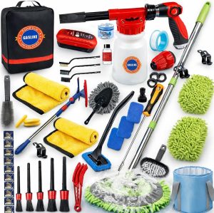 56Pcs Car Wash Cleaning Kit with Fo...