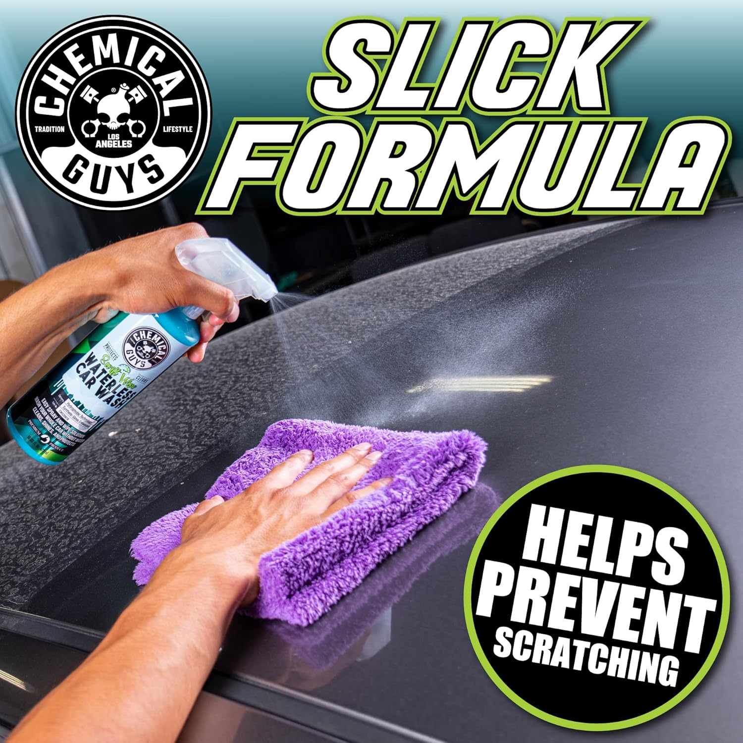 Chemical Guys Swift Wipe Sprayable Waterless Car Wash Spray - Spray and Wipe to Safely Clean and Shine Cars, Trucks, Motorcycles, RV & More, High Lubrication Formula, 16 oz - Image 6