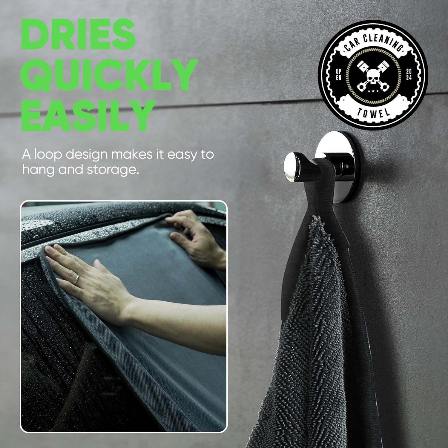 KKV 2-Pack Microfiber Towels (35"x 24") Extra Large Ultra Absorbent Drying Towel for Cars and Trucks, Without Streaks, Scratches, or Water Spots - Image 7