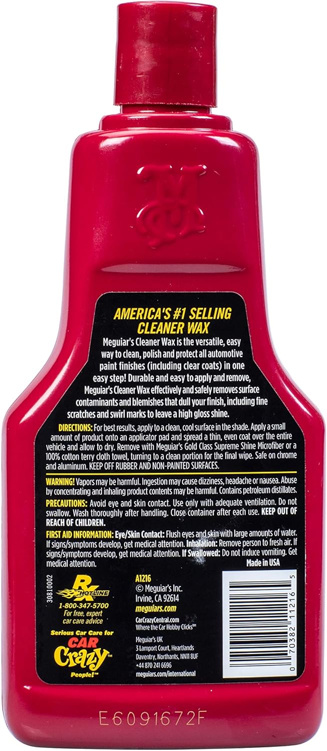 Meguiar’s Cleaner Wax, Liquid Car Wax For Diy Drivers & Detailers—Cleans, Polishes And Protects; Use On Exterior Paint And Clear Coat Surfaces On Cars, Trucks & Suvs - 16 Oz Bottle - Image 3