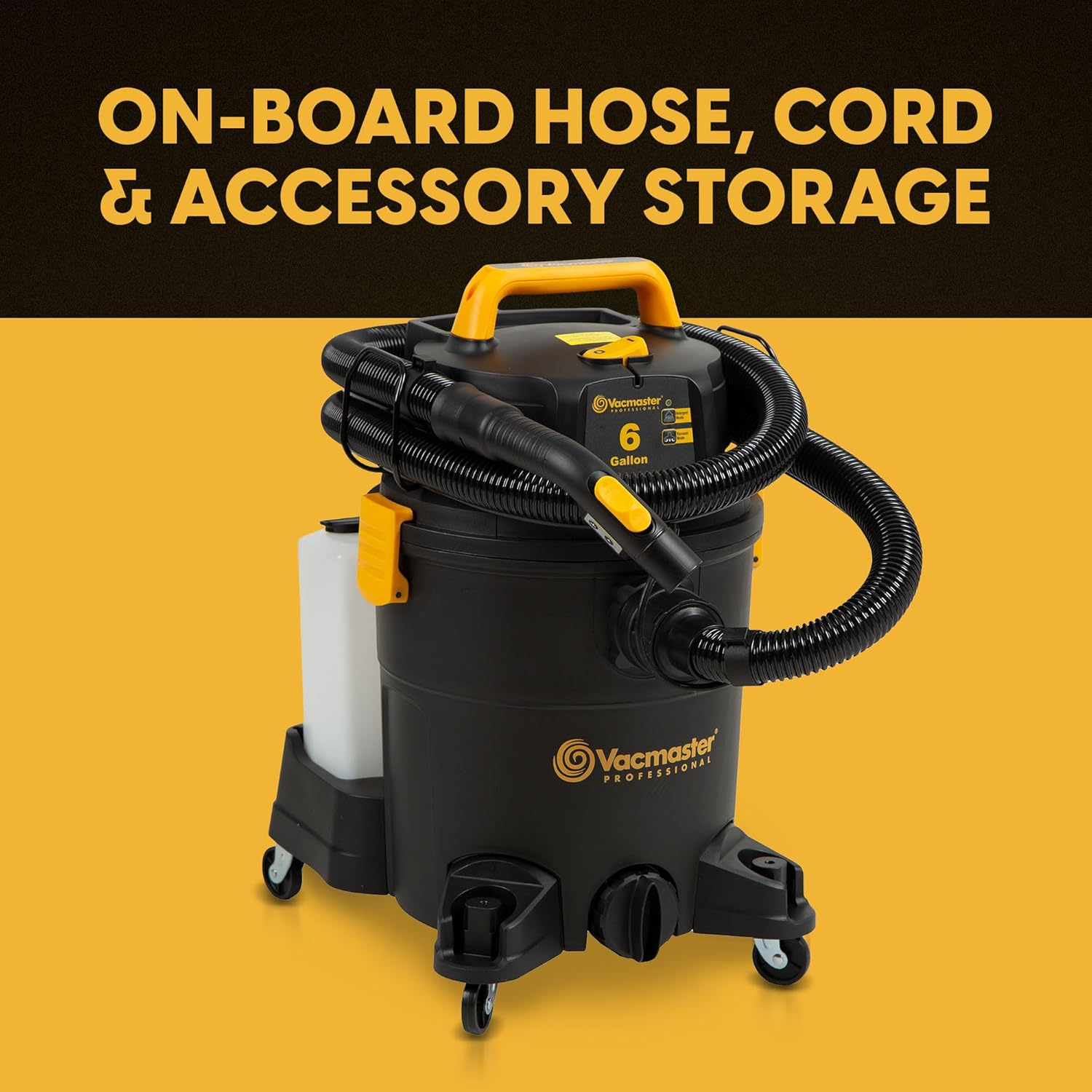 Vacmaster VK609PFR 0201 6 Gallon 5.5 Peak HP 3-in-1 Wet/Dry/Upholstery Shampoo Vacuum Cleaner - Image 8