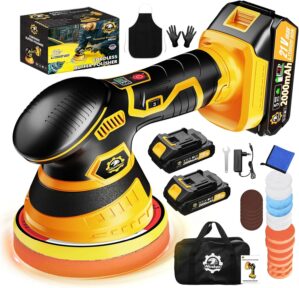 Cordless Car Buffer Polisher kit [2...