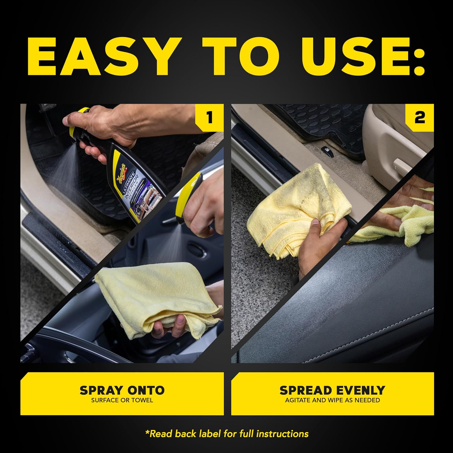 Meguiar's G16216 Ultimate Interior Detailer, Protects Interior Surfaces from Dirt and Grime, Leaves Your Surfaces Protected from UV Rays and Giving It a Lasting Finish, 15.2 Oz Spray Bottle - Image 9