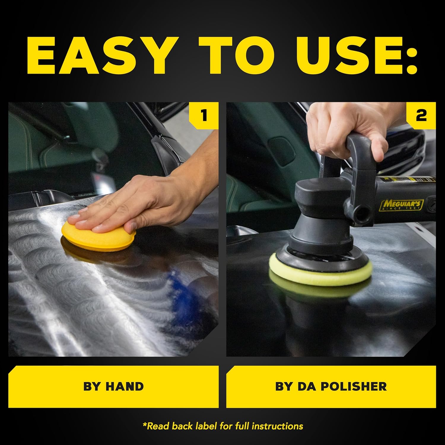 Meguiar’s Ultimate Polish – High-Gloss Polish for a Show Car Shine – Permanently Removes Light Swirls to Produce a Deep, Wet Reflection with a High Gloss Shine - Easy to Use, 16 Oz - Image 9