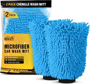 HOMEXCEL Car Wash Mitt, 2PK Chenill...