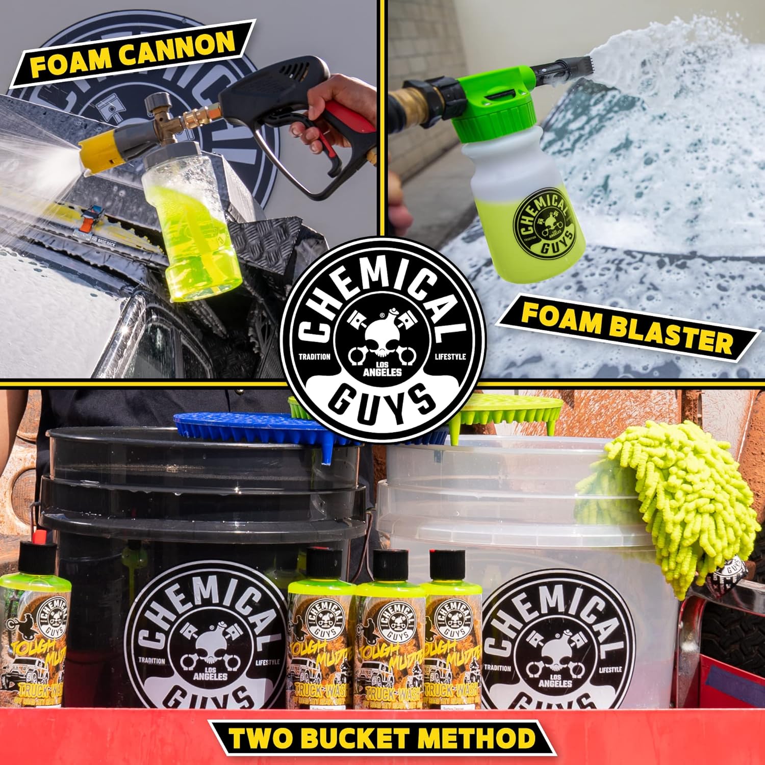 Chemical Guys Tough Mudder Foaming Heavy Duty Car Wash Soap - Soap for Foam Cannons, Foam Guns, or Buckets - Safe for Trucks, ATVs, RVs, and Off-Road Vehicles - 128 oz Lemon Scent - Image 11