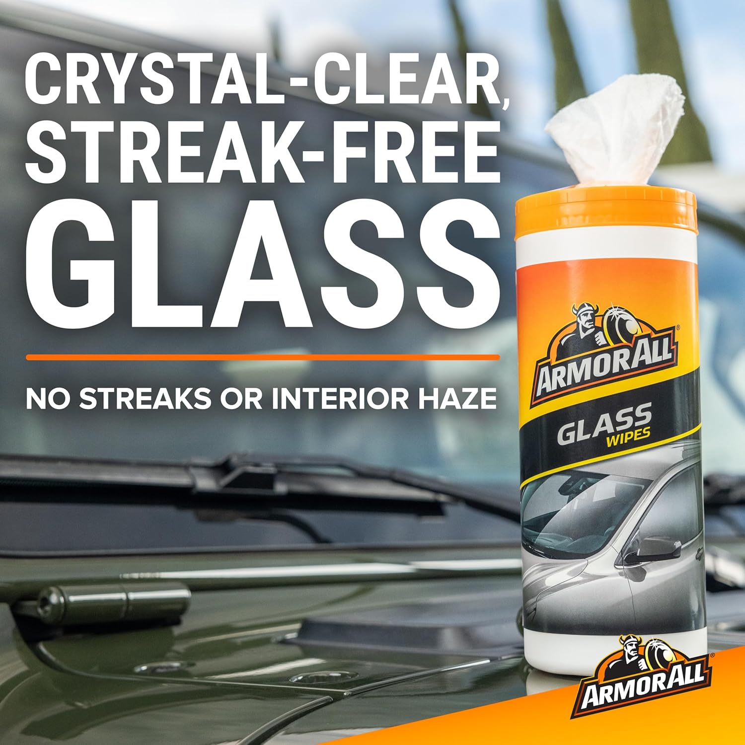 Armor All Car Wash and Car Cleaner Kit by Armor All, Includes Glass Wipes, Car Wash & Wax Concentrate, Protectant Spray and Tire Foam - Image 2